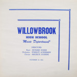 Willowbrook High School Music Department - Willowbrook High School December 20, 1962