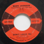 Marv Johnson - Don't Leave Me/You Got What It Takes