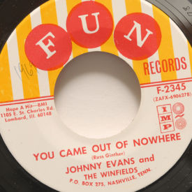 Johnny Evans And The Winfields - You Came Out Of Nowhere